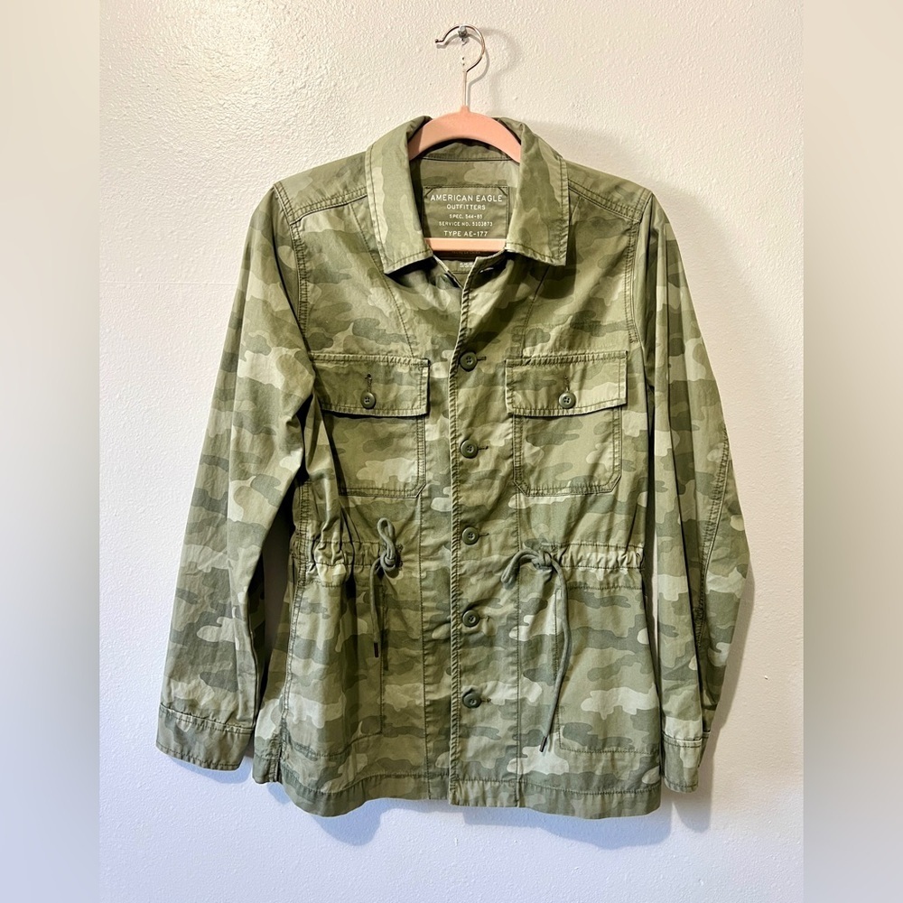 American Eagle Camouflage Utility Military Jacket - Small - Picture 5 of 11